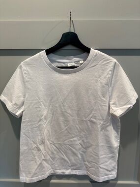White Crewneck Short Sleeve Tee
